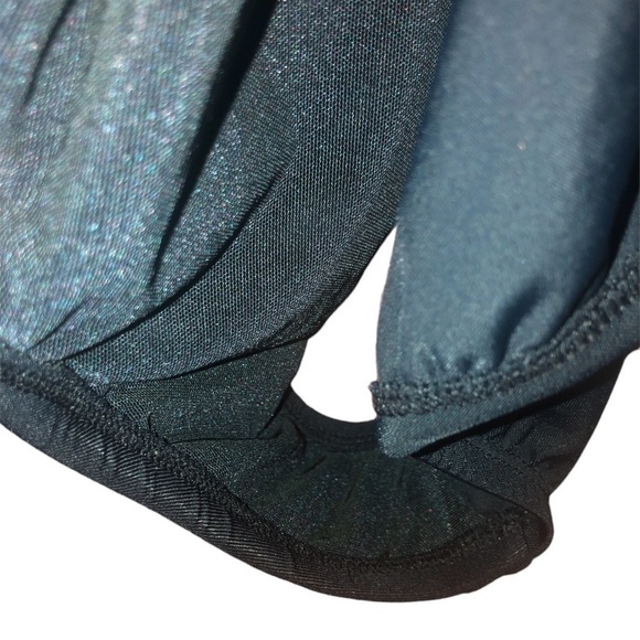 Jantzen Black Ruched Center Adj. Straps Plus Sized NWT One-piece Swimsuit Sz.16W - Picture 5 of 11